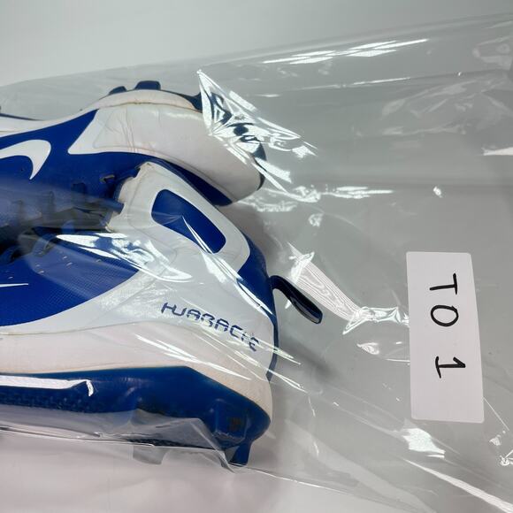 Nike Alpha Huarache Blue White Pro Mid MCS Baseball 923434-411 Youth Size 5.5 - Picture 10 of 10